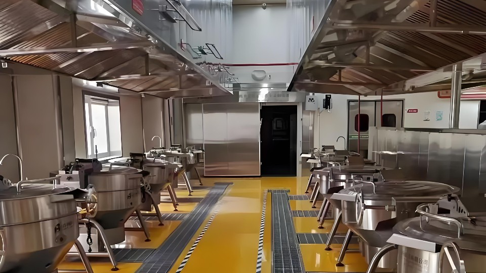 中央廚房地坪翻新解決方案｜富萊德專業(yè)防滑耐磨防腐地坪漆