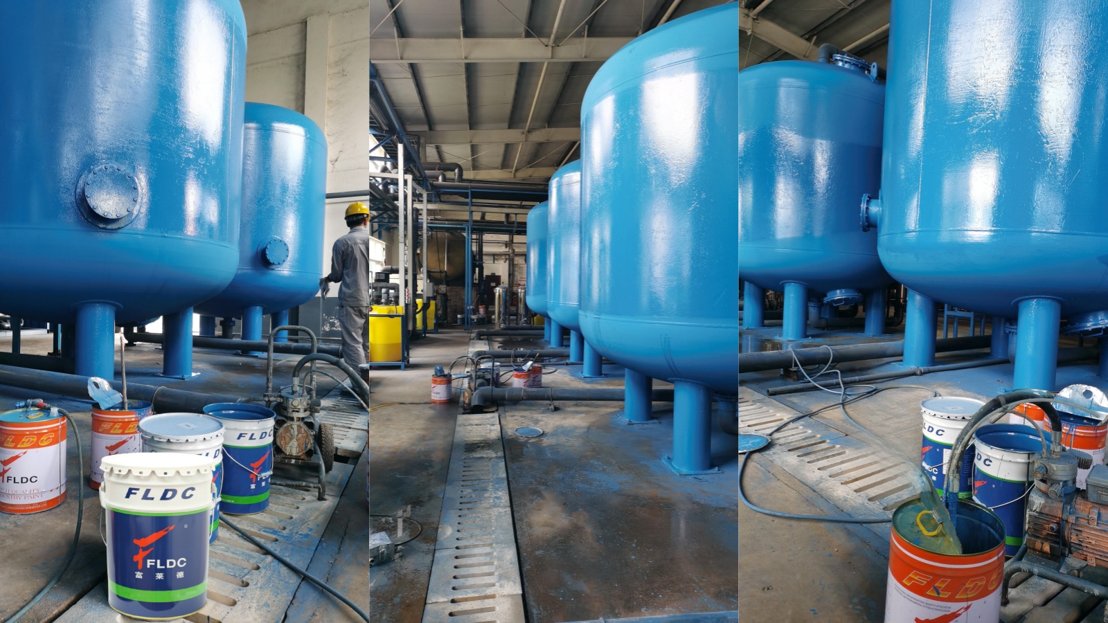 富萊德涂料在石英砂過(guò)濾器玻璃鋼儲(chǔ)罐防腐的應(yīng)用
